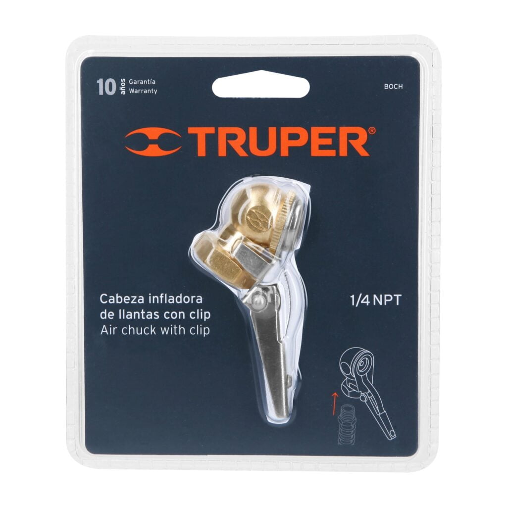 Cabeza Infladora De Llantas Con Clip Truper 19026