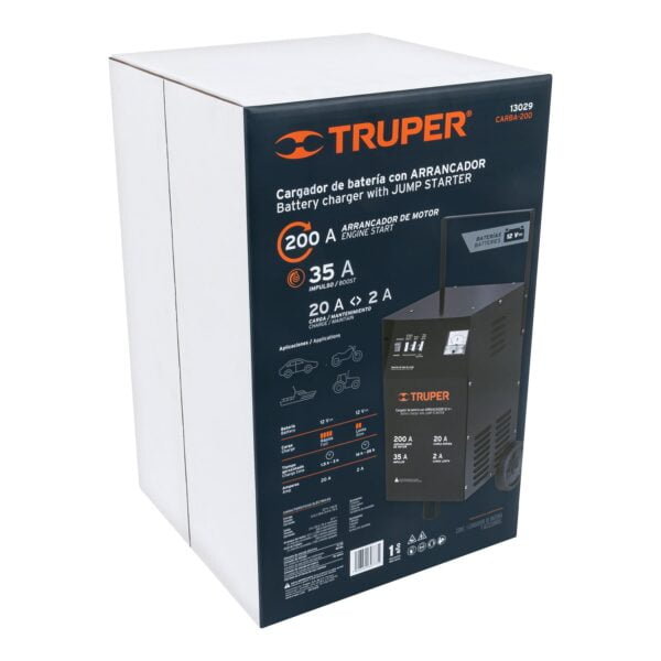 Cargador De 200 Ameres Para Baterías De 12 V Con Ruedas Truper 13029 - Image 8
