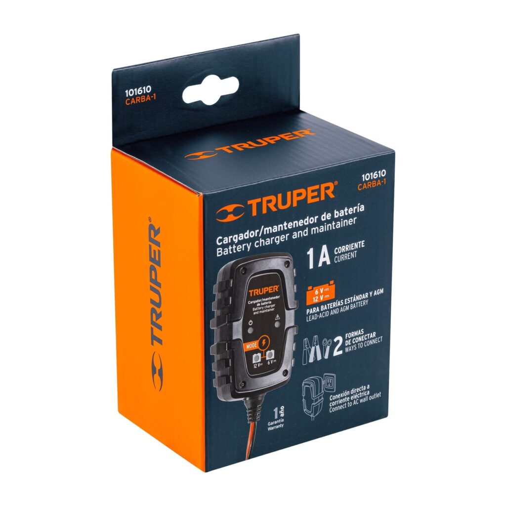 Cargador Matenedor De 1A Para Baterías De 6 Y 12V