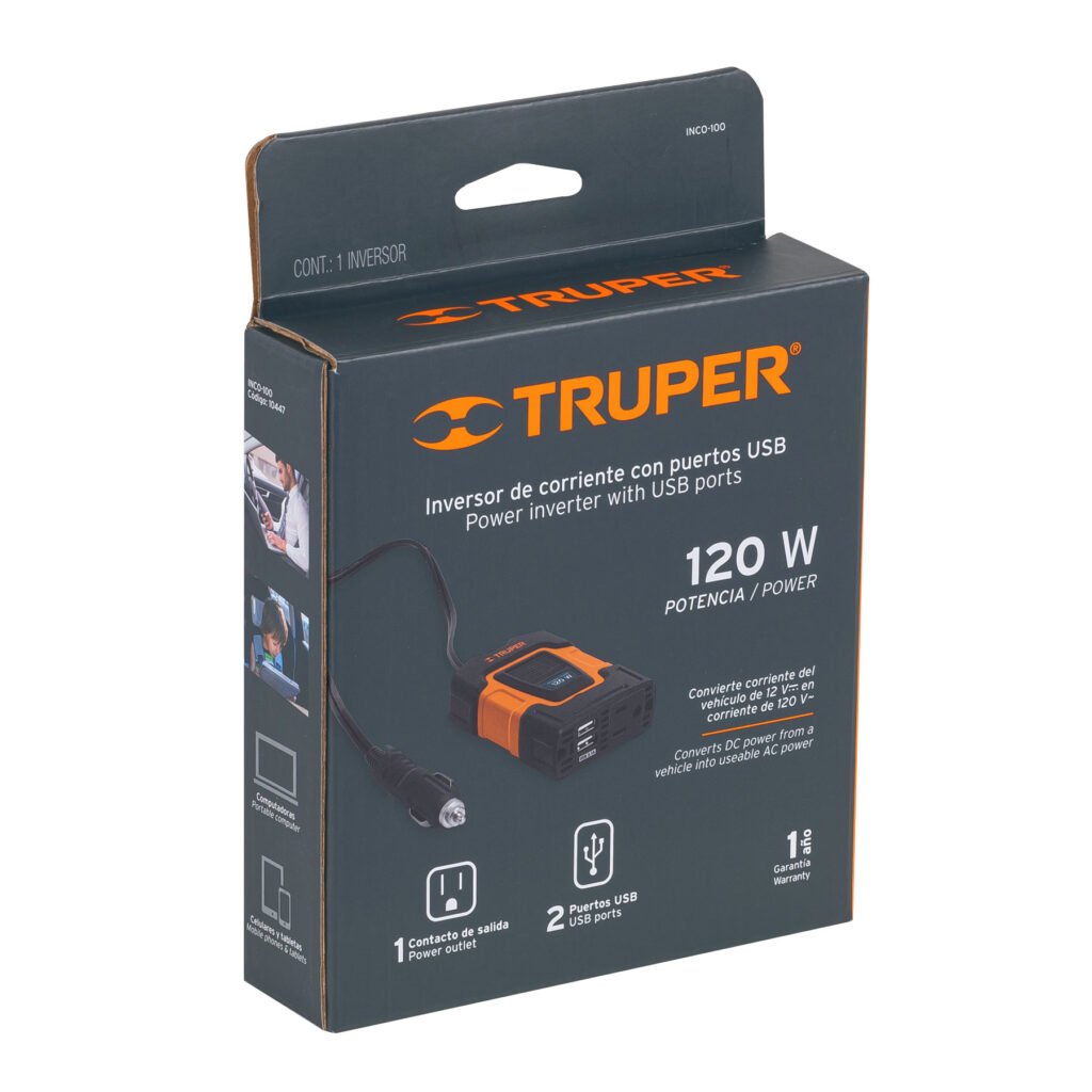 Inversor De Corriente 120W Truper