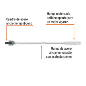 Mango Articulado Con Cuadro De 1/2": imagen 2