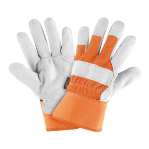Guantes De Carnaza Y Loneta Unitalla