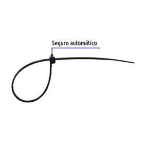 Cincho Plastico De 60 Cm Negro Por Paquete 25Pza 48989: imagen 2