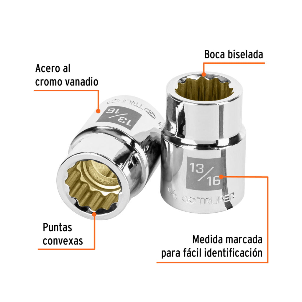 Dado De 12 Puntas Cuadro 3/4 De 13/16