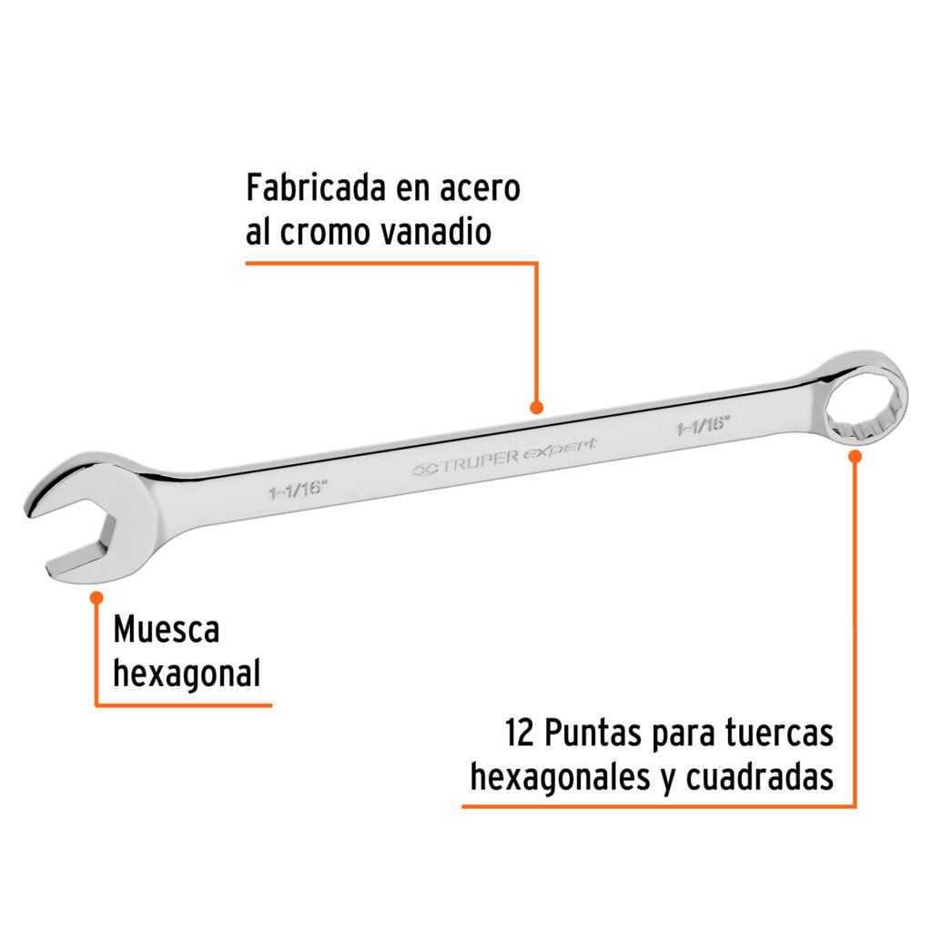 Llave Combinada Extralarga 1 1/16 15603 Truper