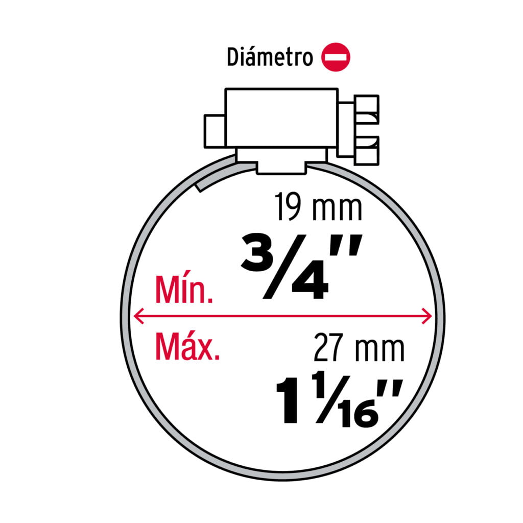 Paquete 10 Abrazadera Ab-10 3/4 A 1 1/16 44235