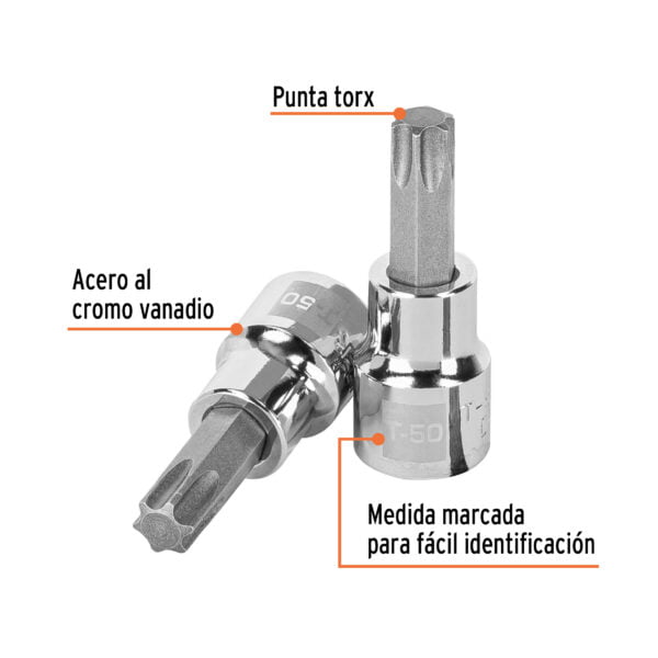 Dado Truper De Punta Torx T-50 3/8 13576 - Image 2