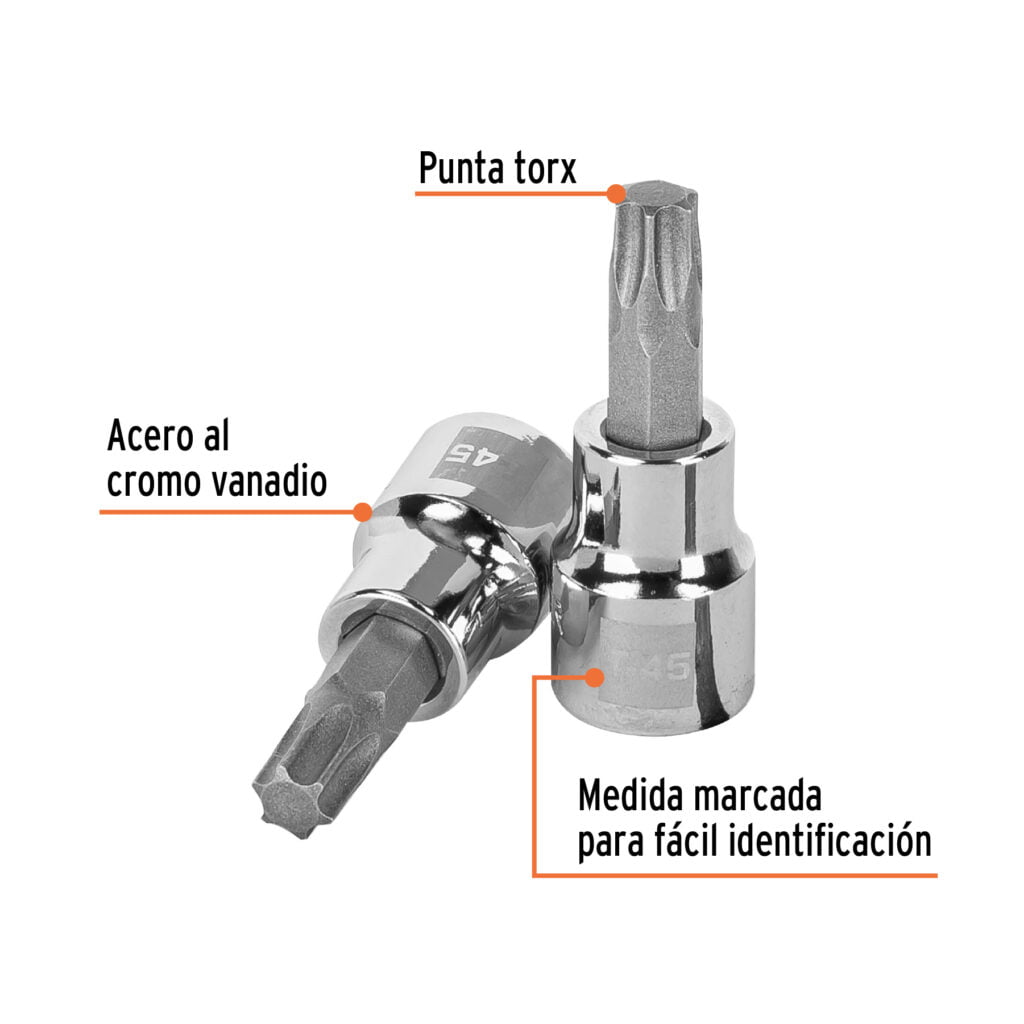 Dado Punta Torx T-45 3/8 Truper 13575