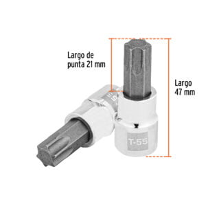 Dado Truper De Punta Torx T-55 3/8 13577: imagen 3