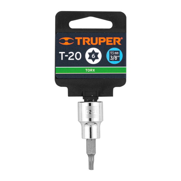 Dado Punta Torx T-20 Cuadro 3/8 Truper 13570