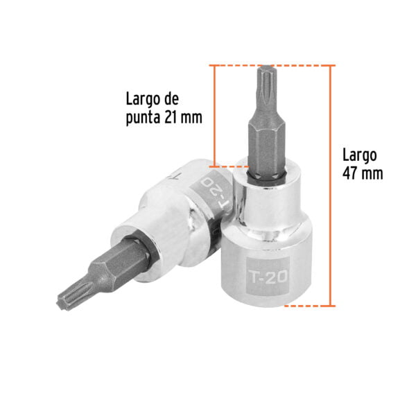 Dado Punta Torx T-20 Cuadro 3/8 Truper 13570 - Image 3