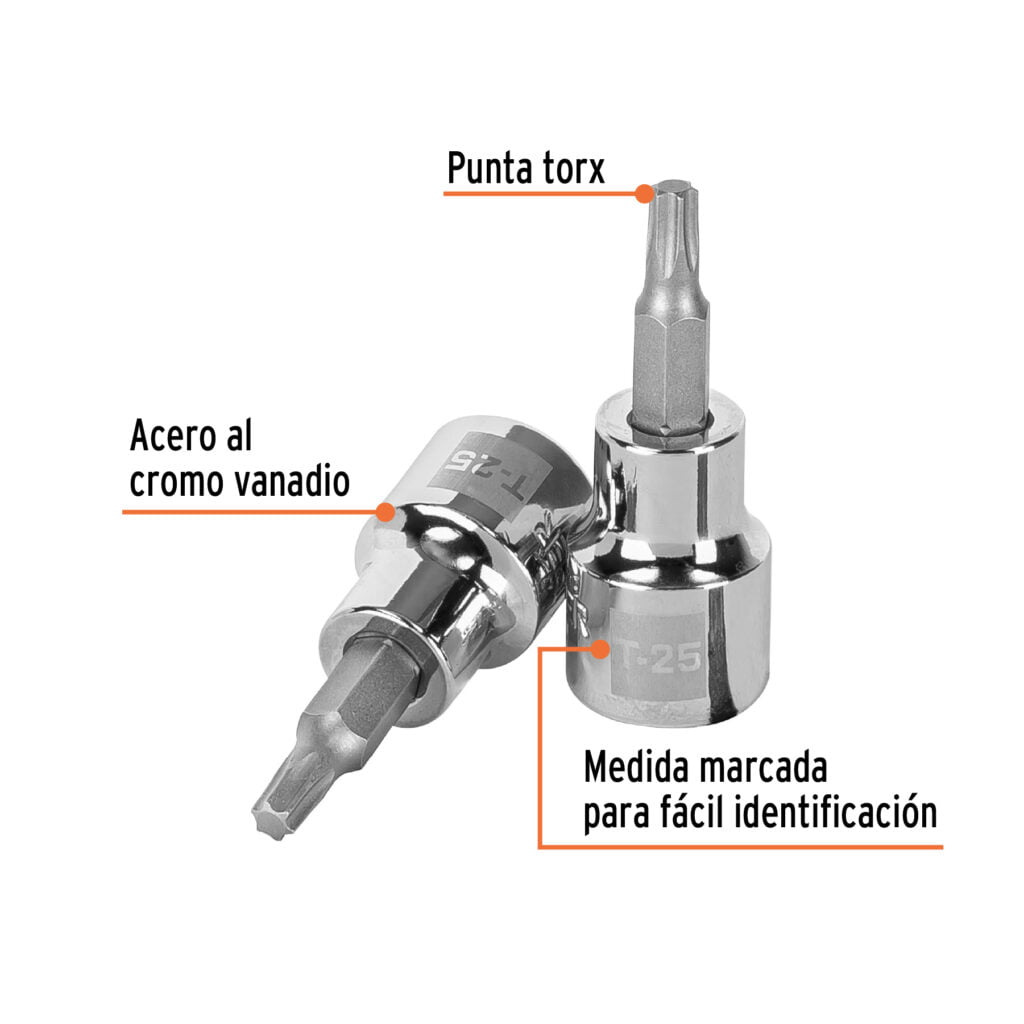 Dado Truper De Punta Torx T-25 3/8 13571
