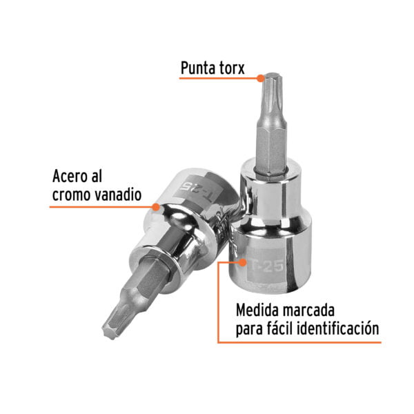 Dado Truper De Punta Torx T-25 3/8 13571 - Image 2