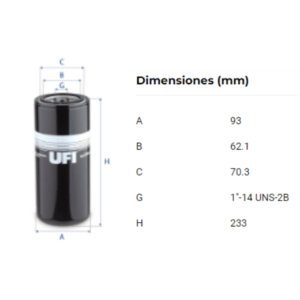 Filtro Ufi 24.274.00: imagen 2