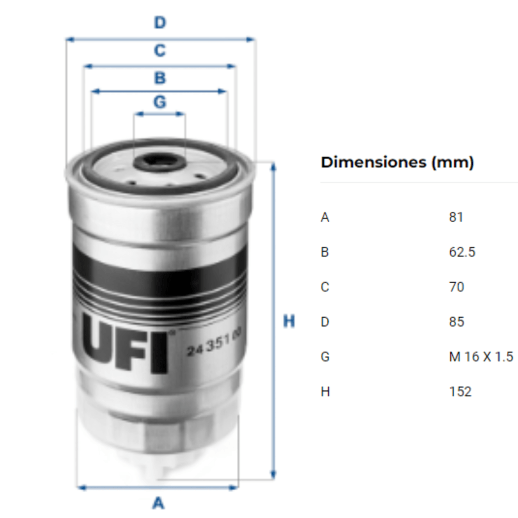 Filtro Ufi 24.351.00