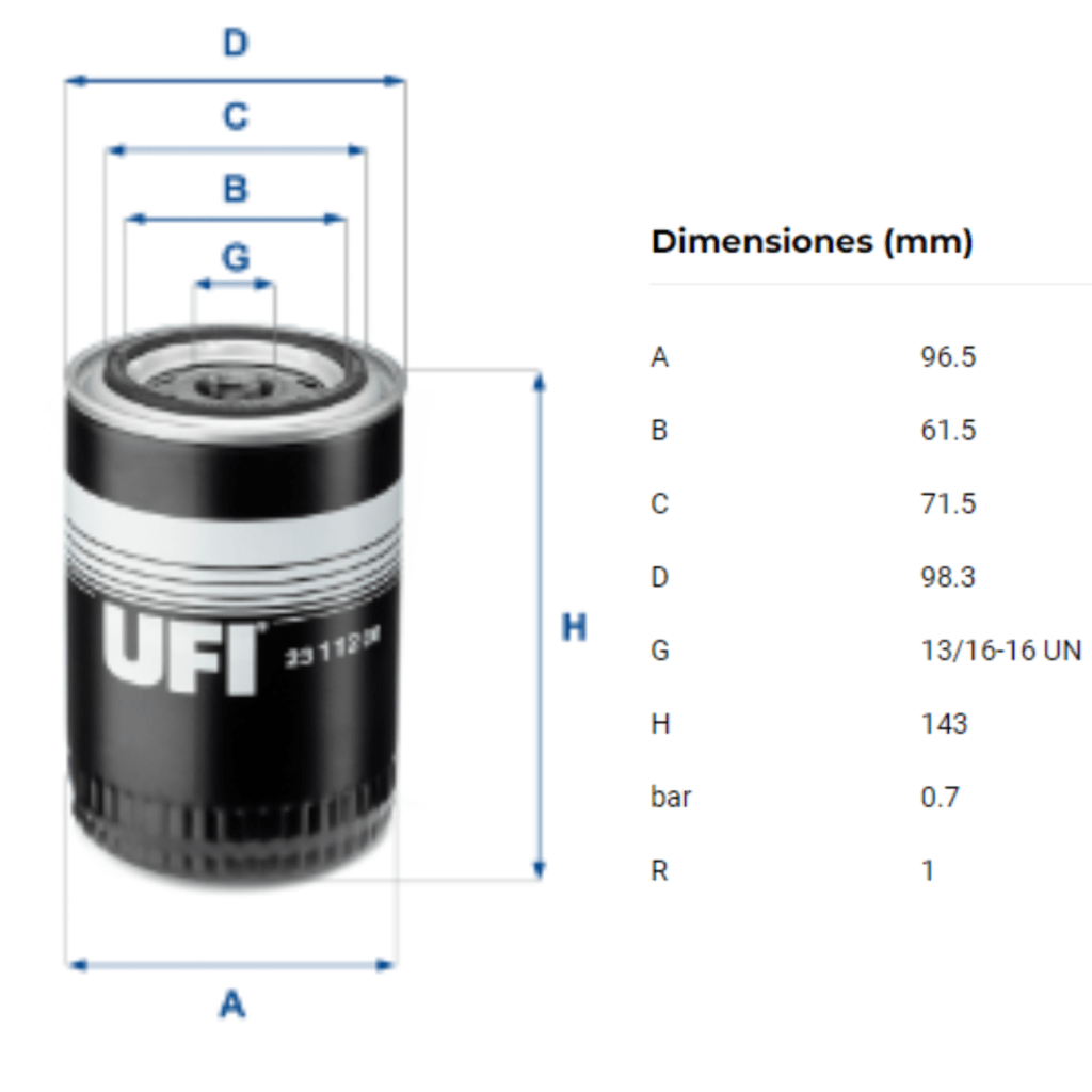 Filtro Ufi 23.112.00