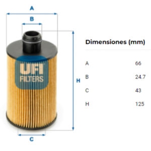 Filtro Ufi 25.112.00: imagen 2