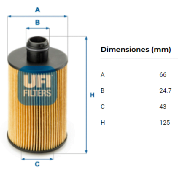 Filtro Ufi 25.112.00 - Image 2