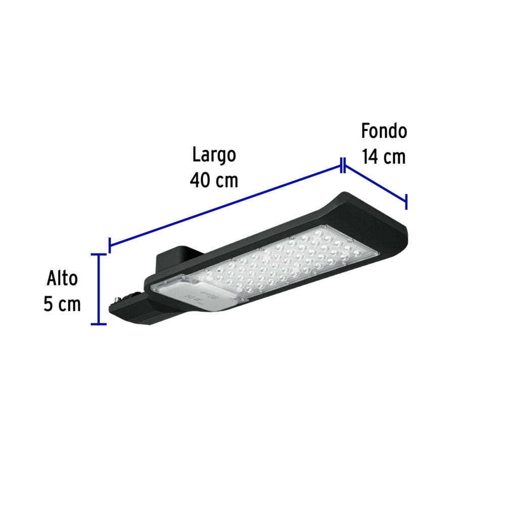 Luminario Sub Urbano Led Plano Aluminio 50W 46258