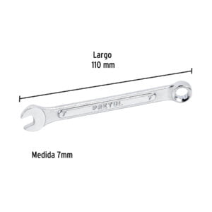 Llave Mixta 7 Mm Pretul 21901: imagen 3
