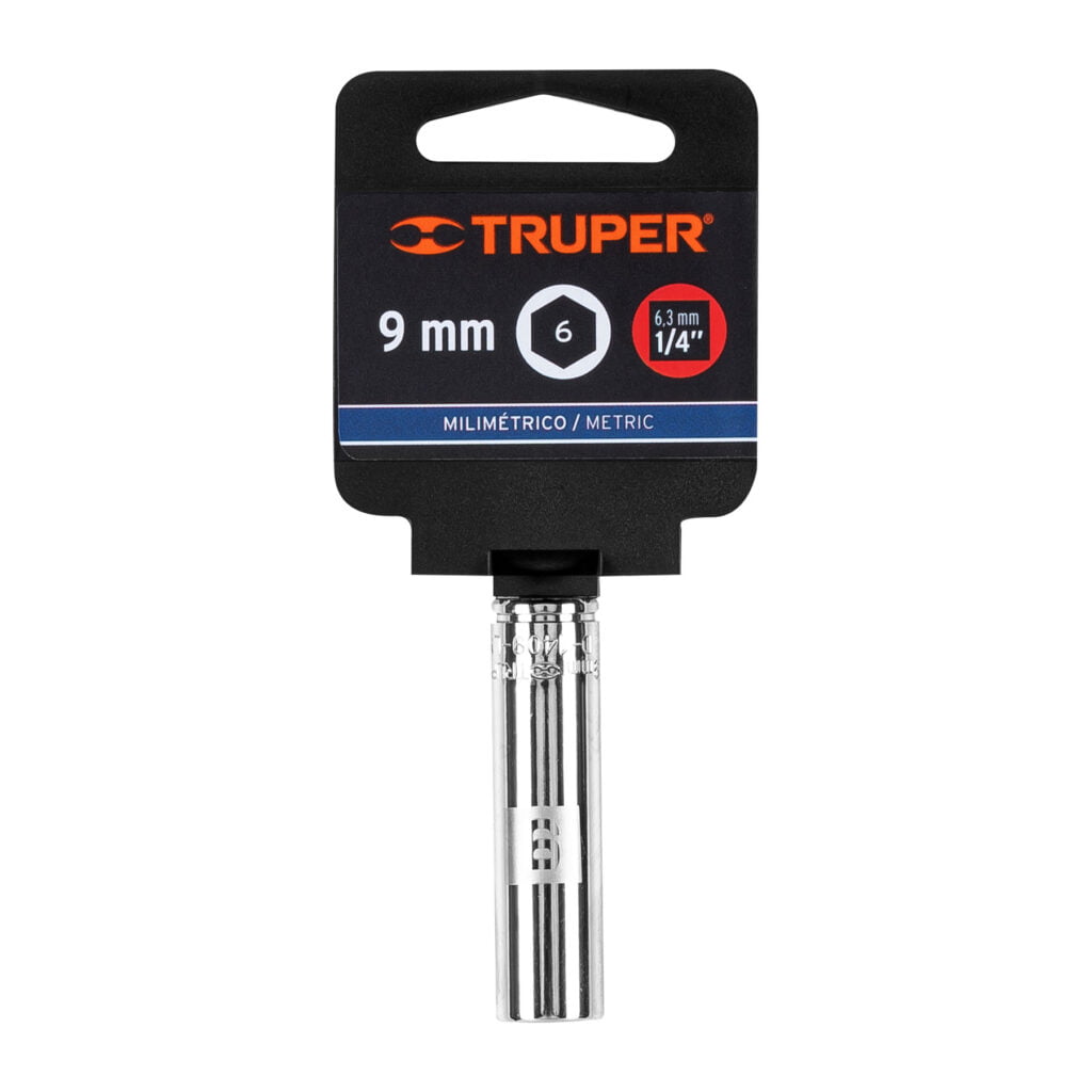 Dado 6 Puntas Cuadro 1/4 A 9 Mm Truper 13203