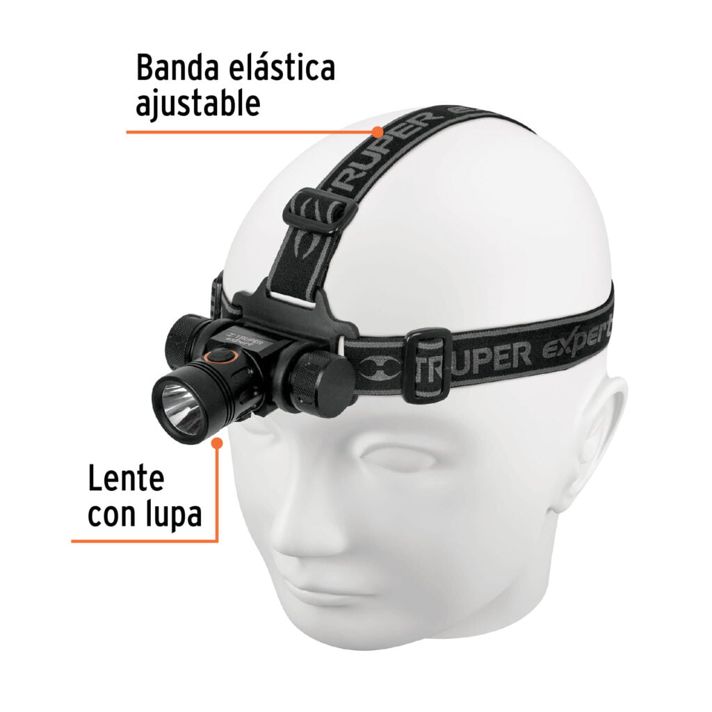 Linterna Para Cabeza Tipo Minero 500 Lumenes Truper 18435