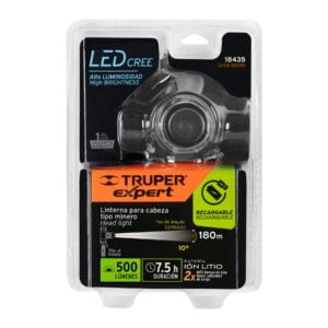 Linterna Para Cabeza Tipo Minero 500 Lumenes Truper 18435: imagen 7