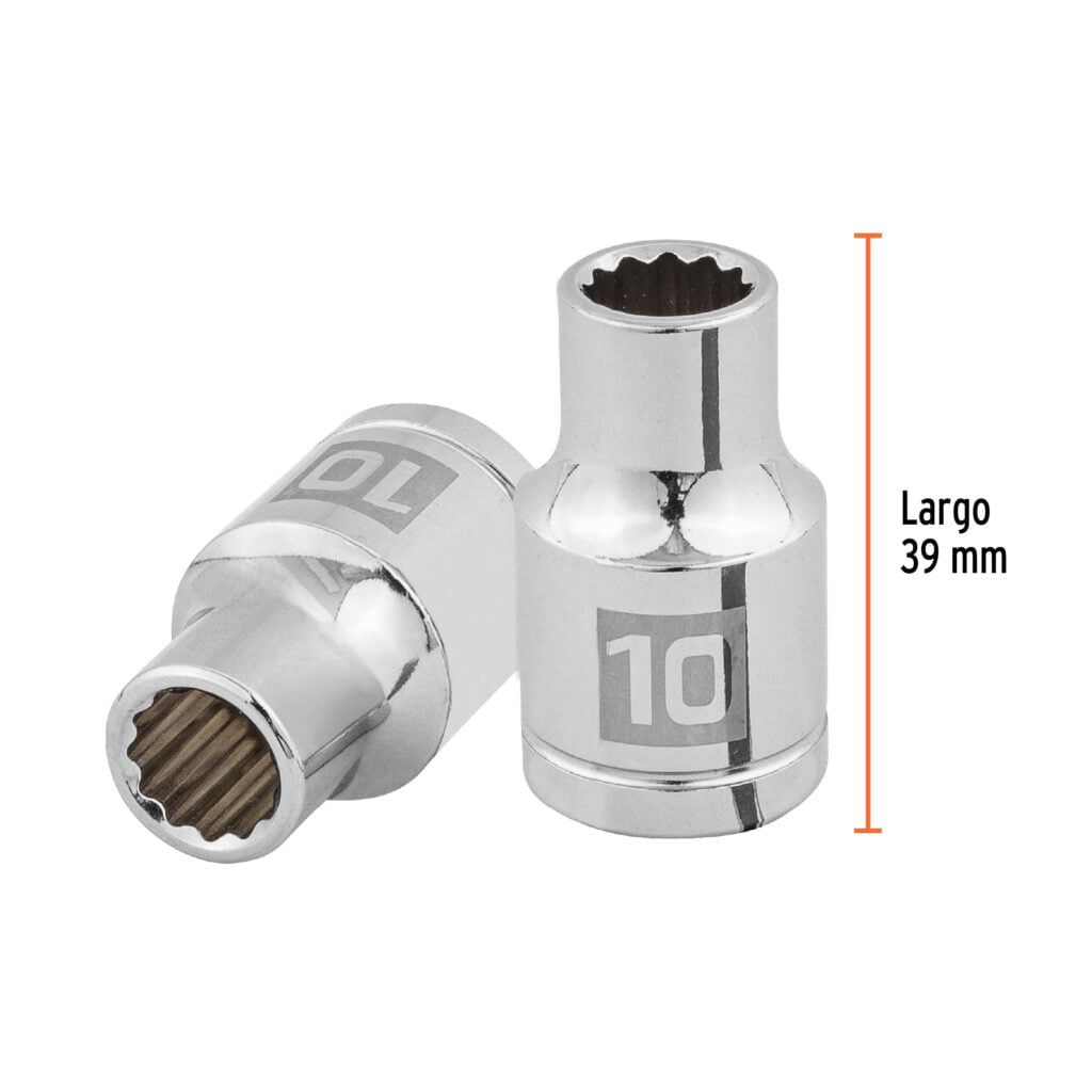 Dado De 10 Mm 12 Puntas Cuadro De 1/2 13524