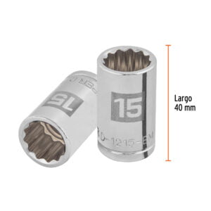 Dado De 15 Mm 12 Puntas Cuadro De 1/2 Truper 13529: imagen 3