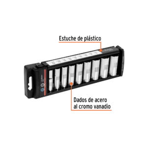Juego De Dados Largos Cuadro De 3/8 Std Truper 14172: imagen 2