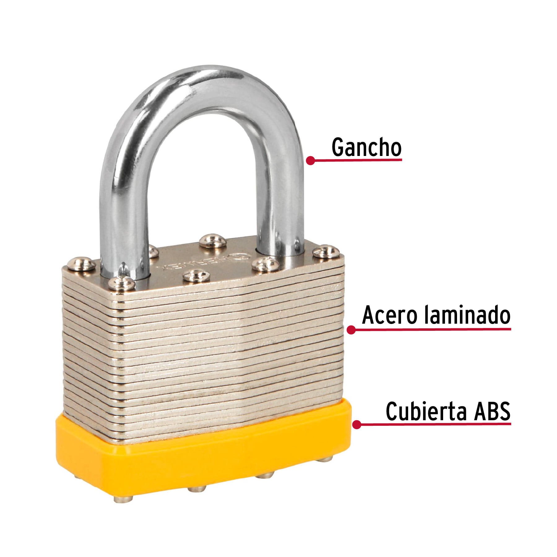 Refaccionaria Guerra Diesel | imagen de sitio - 3 Candado Hermex 50 Mm 23504 - Image 3