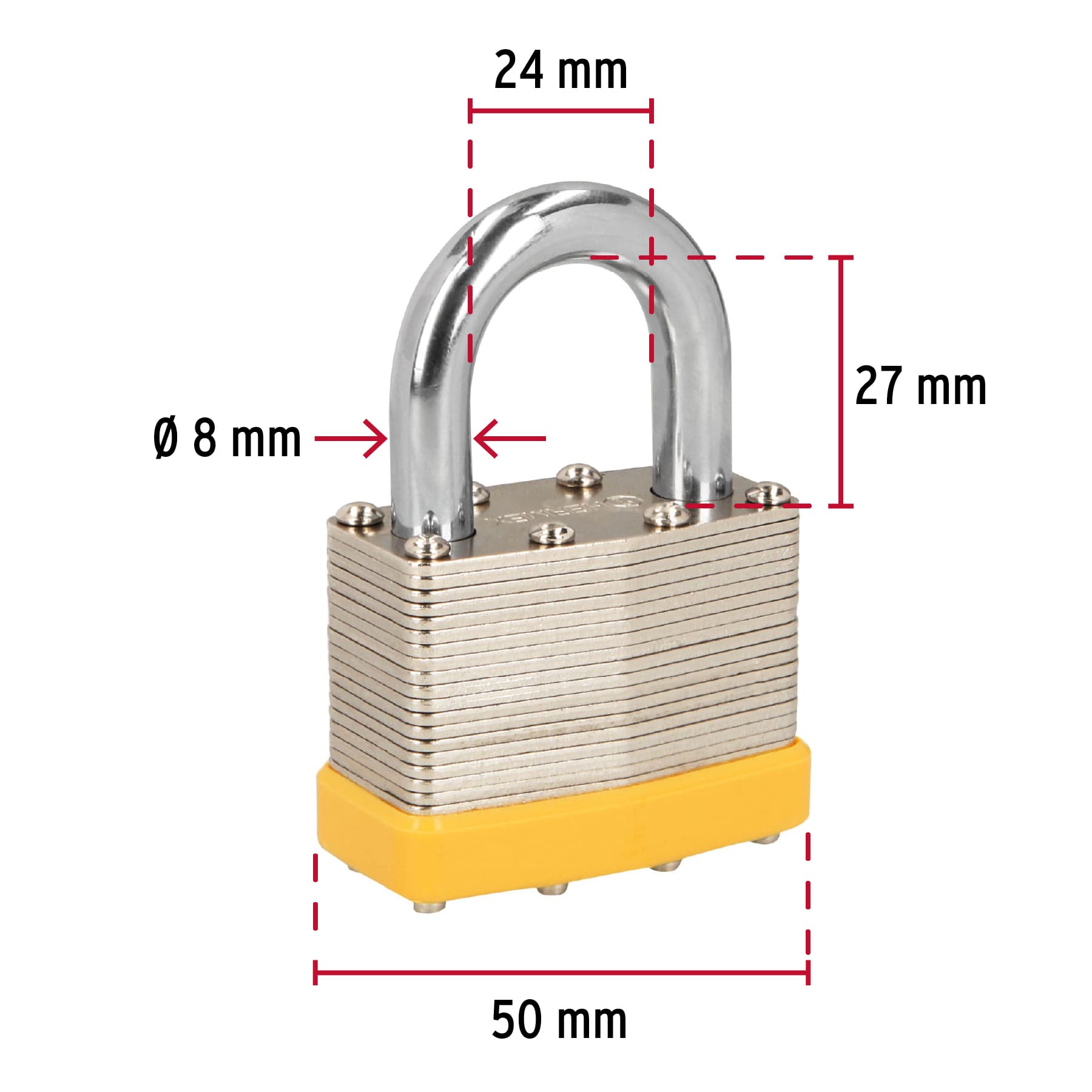 Refaccionaria Guerra Diesel | imagen de sitio - 2 Candado Hermex 50 Mm 23504 - Image 2