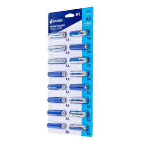 Paquete Con 16 Pza De Pila Aa Alcalina Volteck 46012