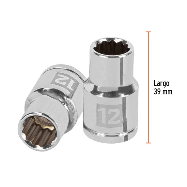 Dado 12 Puntas Cuadro 1/2 De 12Mm Truper 13526 - Image 3