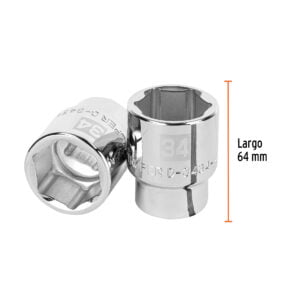 Dado De 6 Puntas Cuadro 3/4 De 34Mm Truper 14985: imagen 3