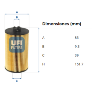 Filtro Ufi 25.007.00: imagen 2