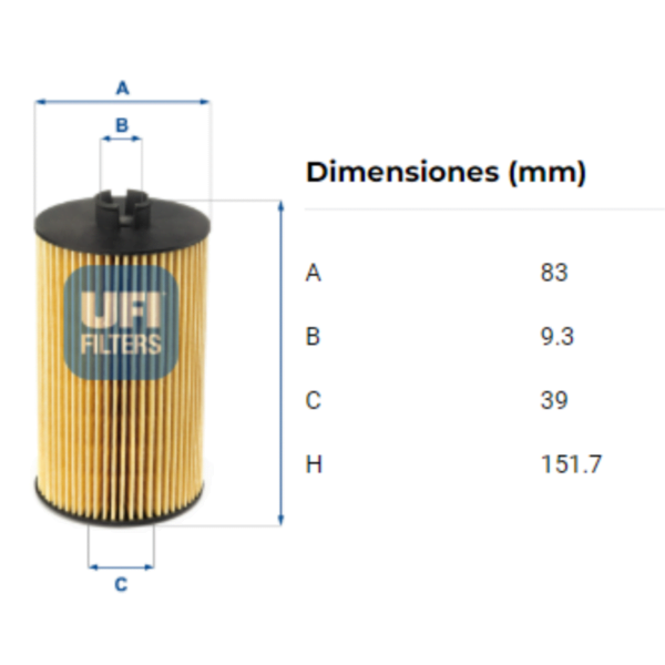 Filtro Ufi 25.007.00 - Image 2