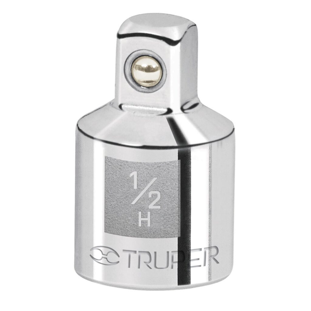 Adaptador  Para Matraca Cuadro Hembra 1/2 A Macho 3/8" Truper 13422