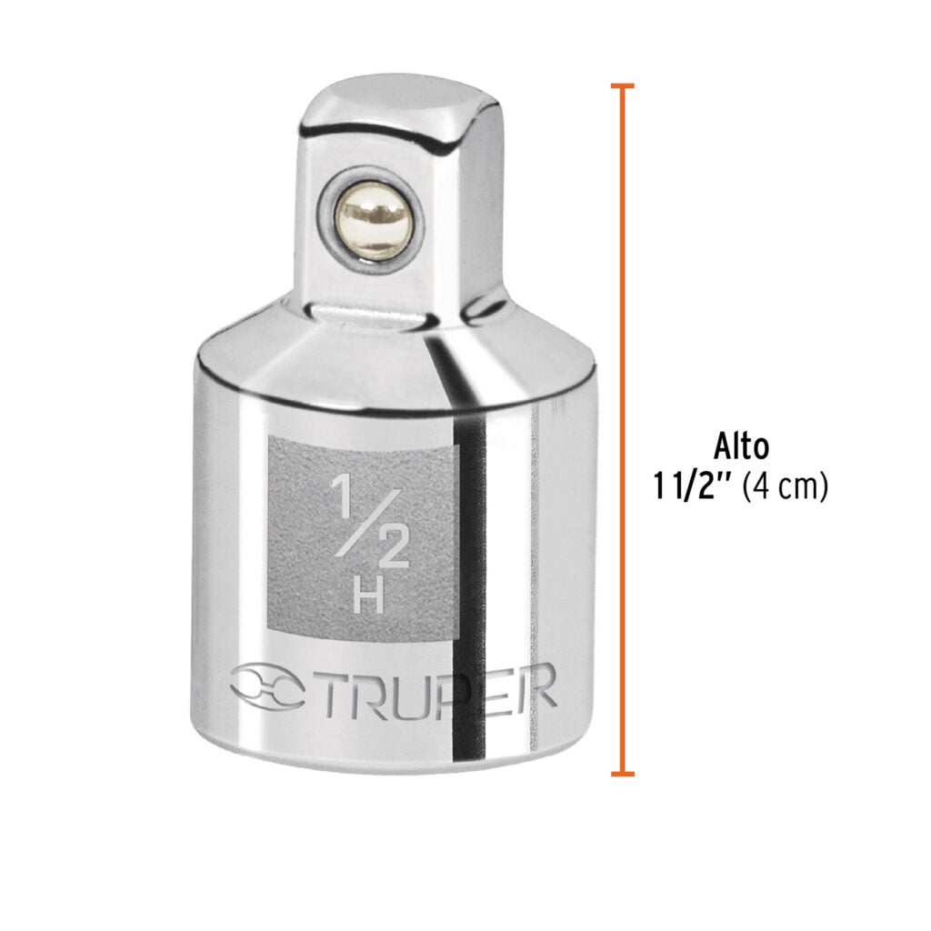 Adaptador Para Matraca Cuadro Hembra 1/2 A Macho 3/8" Truper 13422