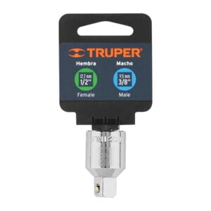 Adaptador Para Matraca Cuadro Hembra 1/2 A Macho 3/8" Truper 13422: imagen 4