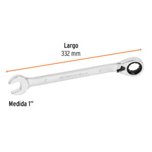 Llave Combinada De 1 Con Matraca Reversible 1365 Truper Expert: imagen 3