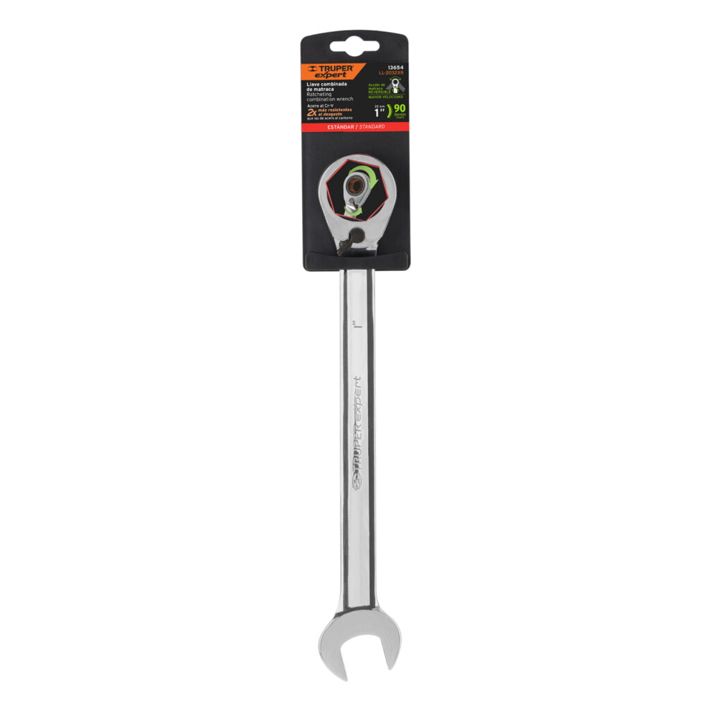 Llave Combinada De 1 Con Matraca Reversible 1365 Truper Expert
