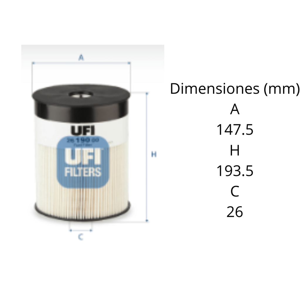 Filtro Ufi 26.190.00