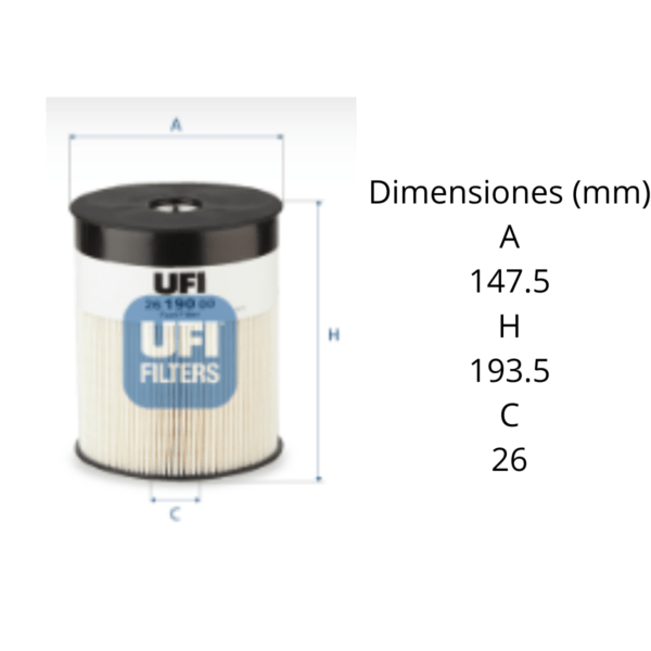 Filtro Ufi 26.190.00 - Image 2