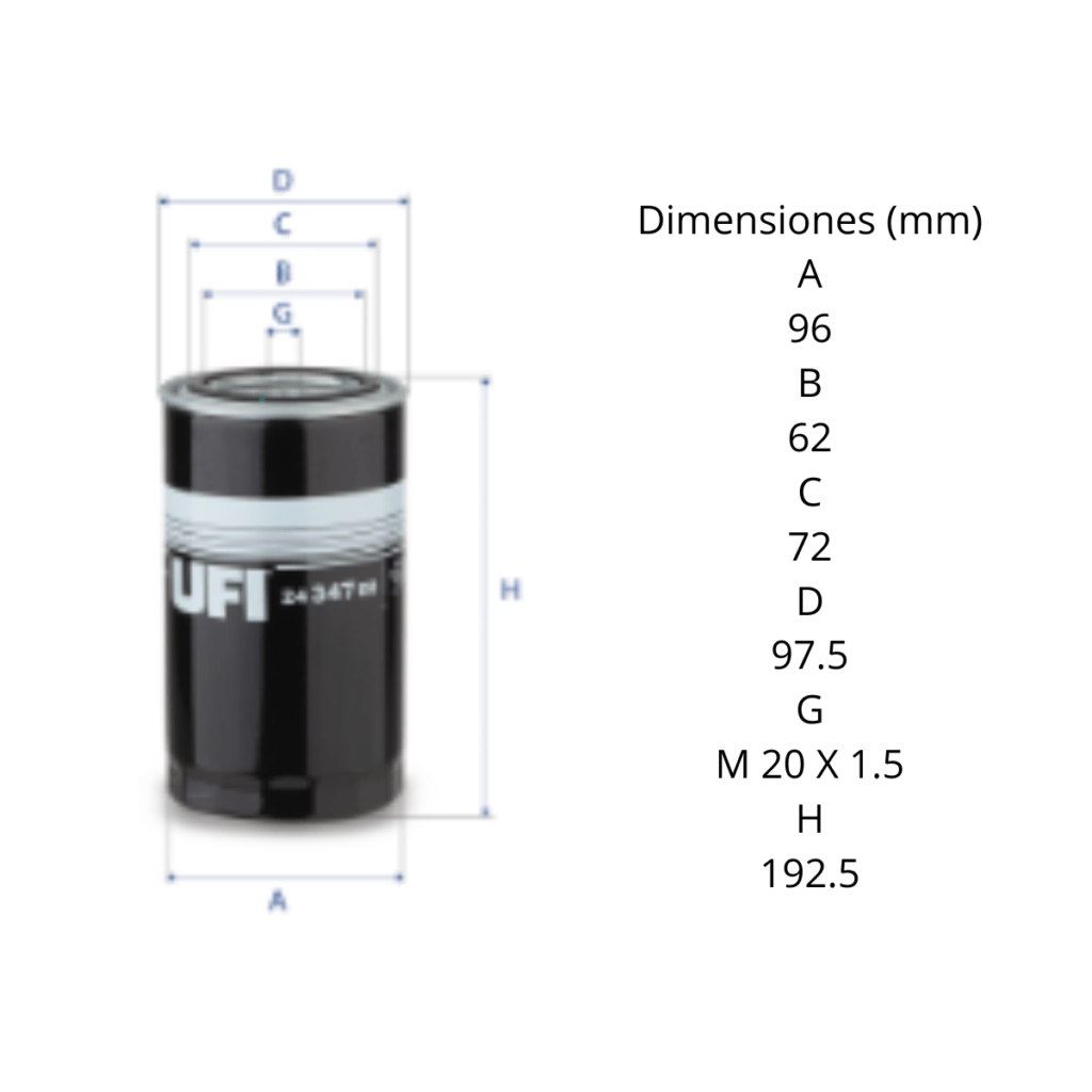 Filtro Ufi 24.347.00