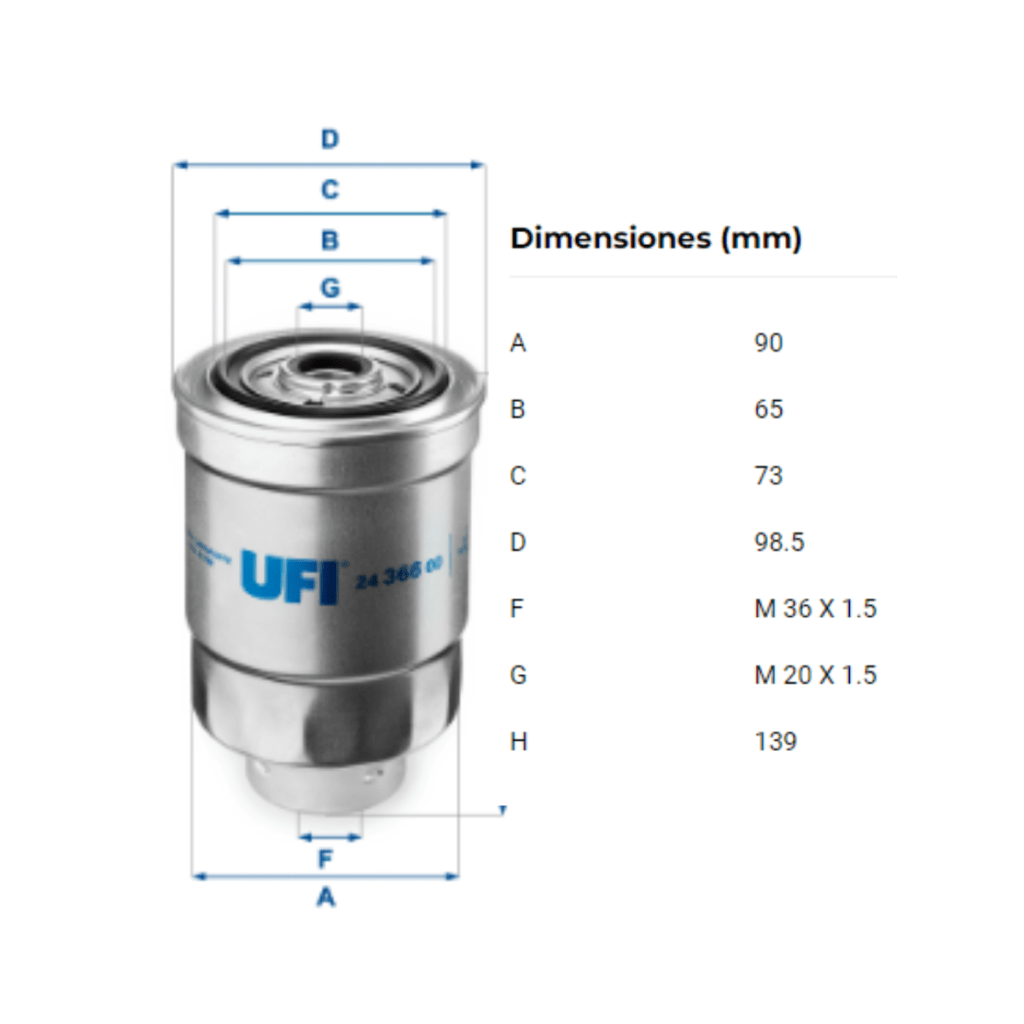 Filtro Ufi 24.366.00
