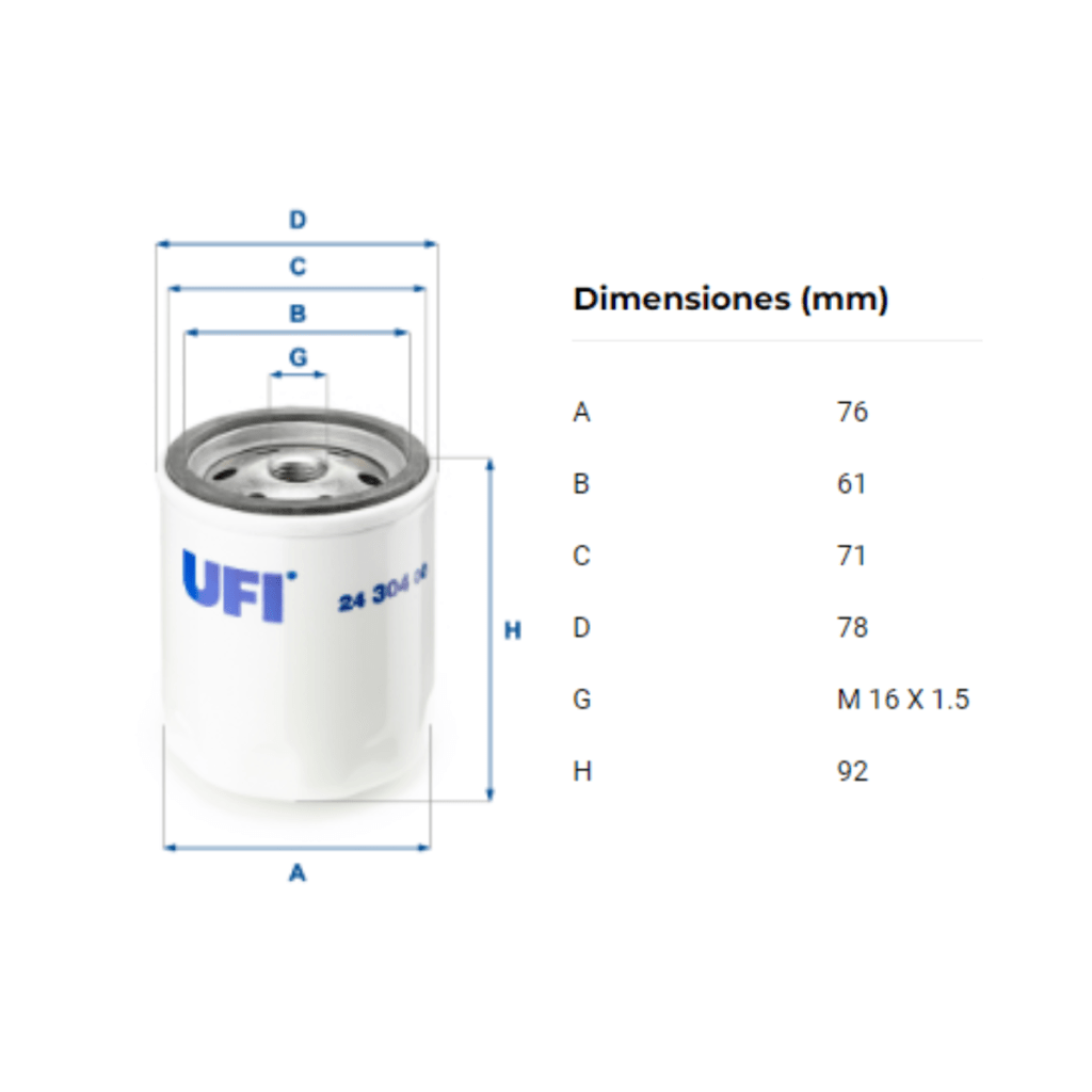 Filtro Ufi 24.304.00