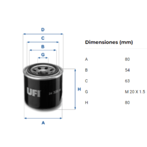 Filtro Ufi 24.326.00: imagen 2