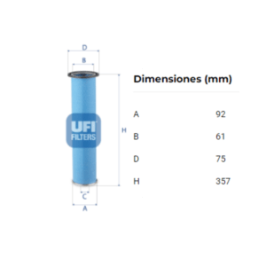 Filtro Ufi 27.438.00: imagen 2
