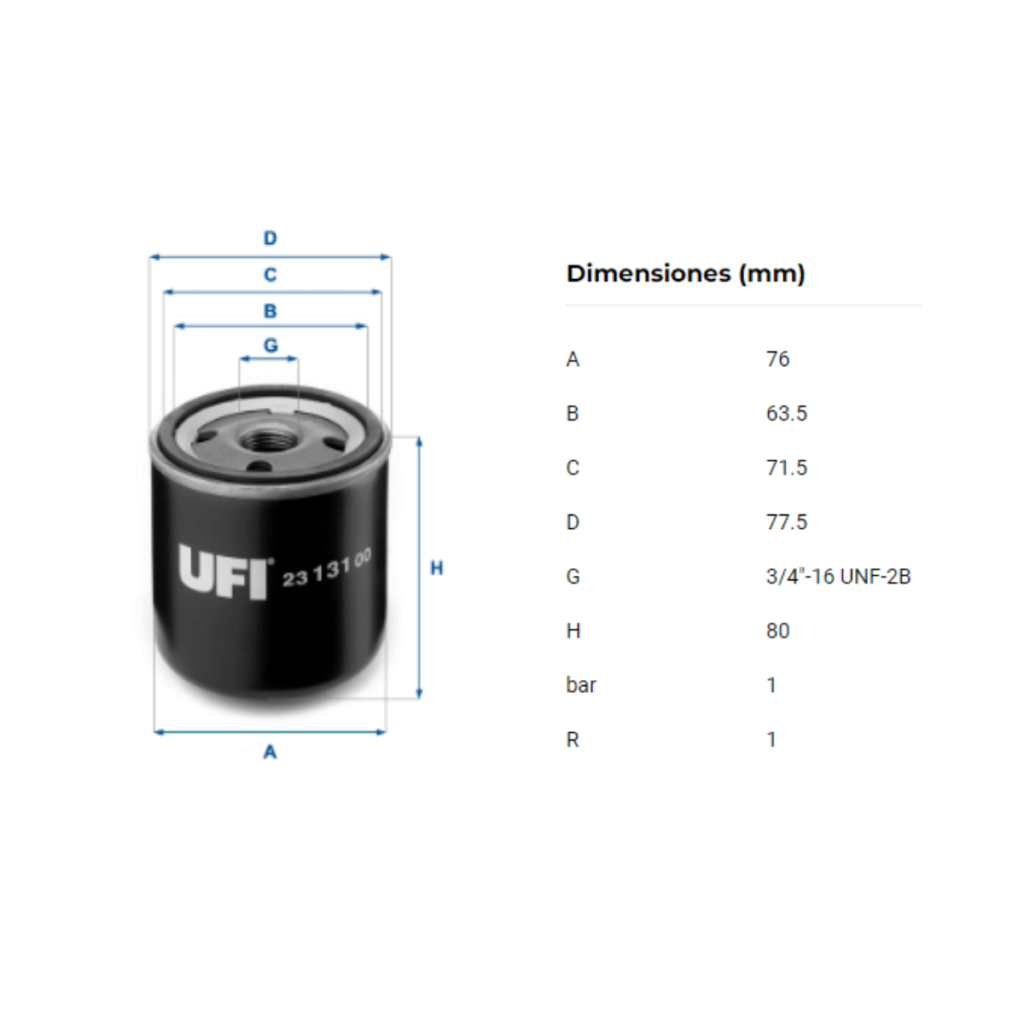 Filtro Ufi 23.131.00